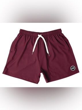 2/$37 BNWOT Cove Maroon hybrid shorts sun sand swim 5” inseam size 30” $48
